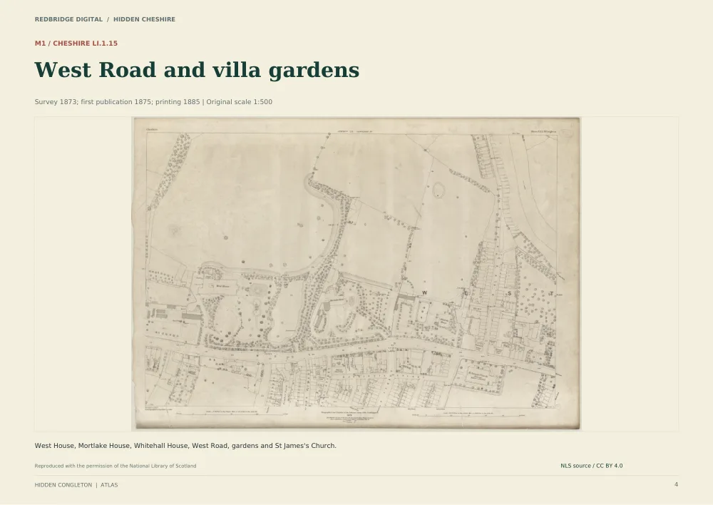 Reduced historic map preview of Congleton