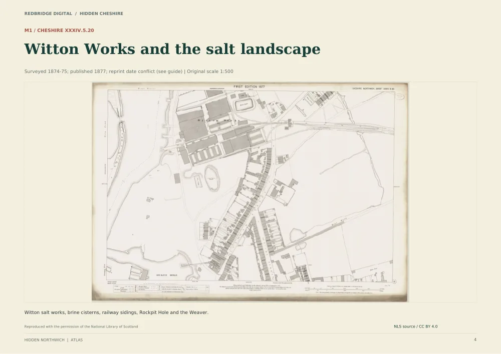 Reduced historic map preview of Northwich